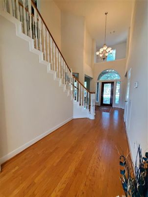 Chandelier, Interior, Wood Texture Flooring