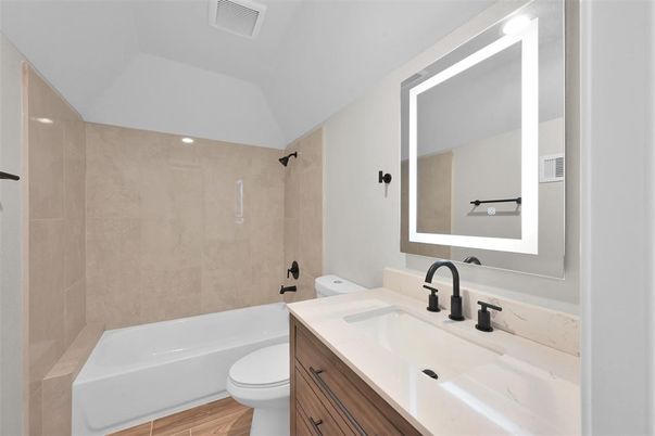 Bathroom, Interior, Wood Texture Flooring