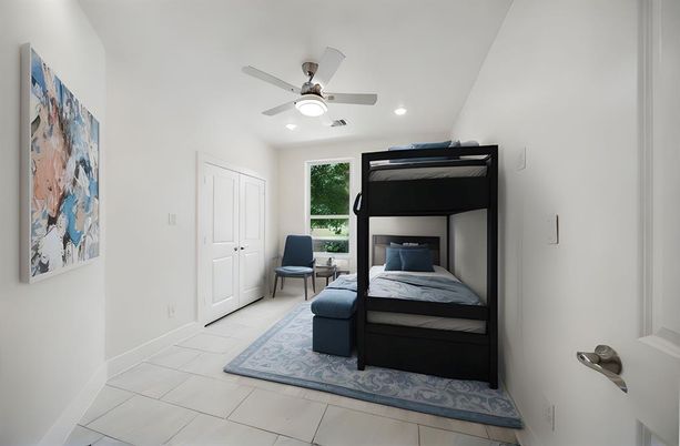 Bedroom, Interior, Recessed Lighting