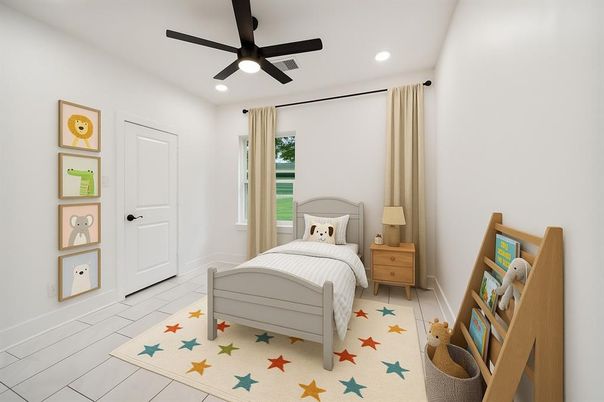 Bedroom, Interior, Recessed Lighting