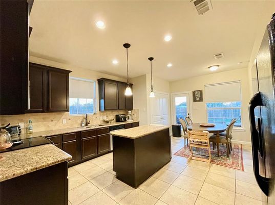 Dining room, Interior, Kitchen, Pendant Lights, Recessed Lighting