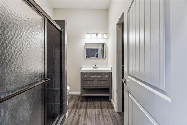Bathroom, Interior, Wood Texture Flooring