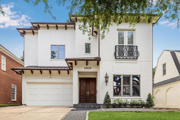 Attached, Exterior, Facade, Brick Facade, Mediterranean