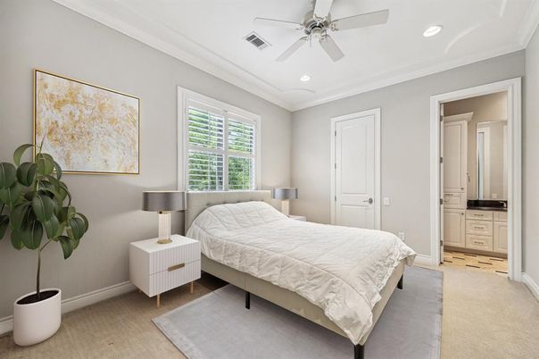 Bedroom, Interior, Recessed Lighting
