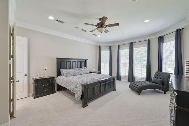 Bedroom, Interior, Recessed Lighting