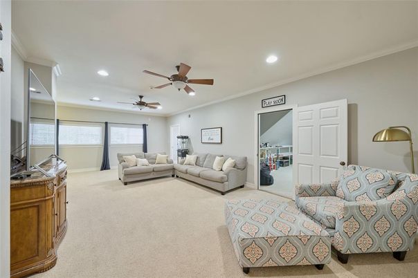 Interior, Living room, Recessed Lighting