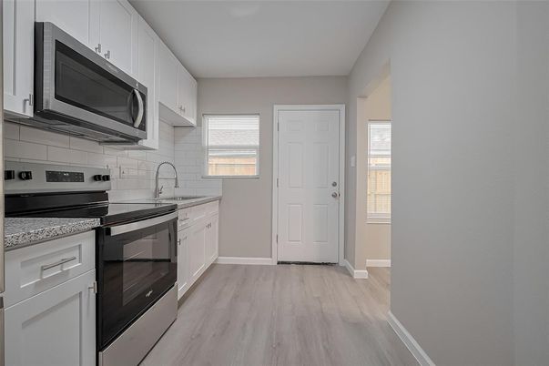 Interior, Kitchen, Wood Texture Flooring