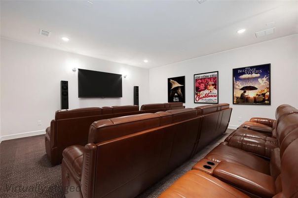 Home Theatre Room, Interior, Recessed Lighting, Theatre Room