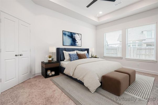 Bedroom, Interior, Recessed Lighting