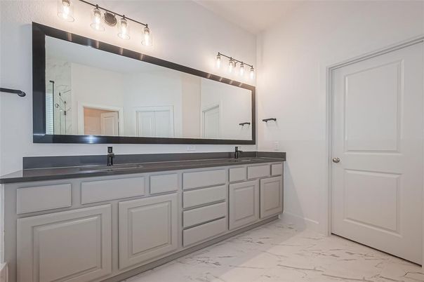 Bathroom, Dual Sink Vanities, Interior, Marble