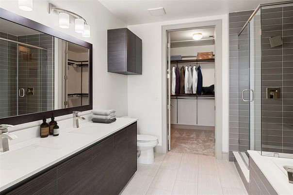 Bathroom, Dual Sink Vanities, Glass Shower, Interior, Walk-in Closets