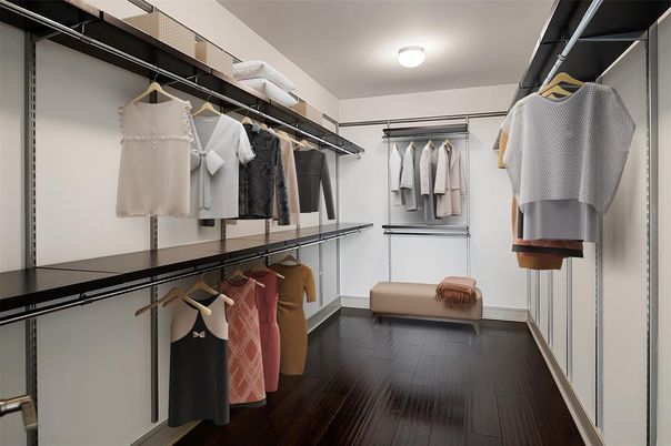 Interior, Walk-in Closets, Wood Texture Flooring