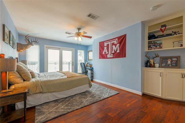 Bedroom, Interior, Wood Texture Flooring