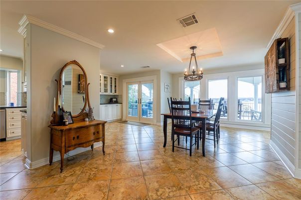 Chandelier, Dining room, Interior, Recessed Lighting