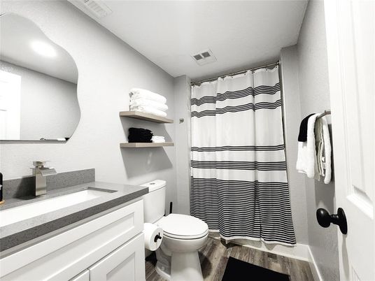 Bathroom, Interior, Wood Texture Flooring