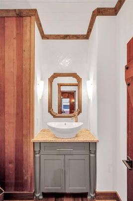 Bathroom, Interior, Wood Texture Flooring