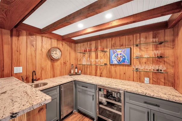 Interior, Recessed Lighting, Wooden Beams, Wood Texture Flooring, Wooden Walls