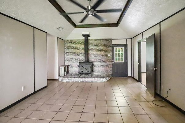 Fireplace, Interior, Stone Walls