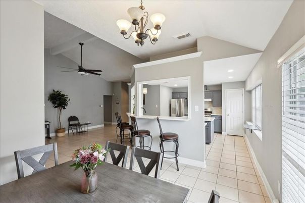 Chandelier, Dining room, Interior, Kitchen, Recessed Lighting