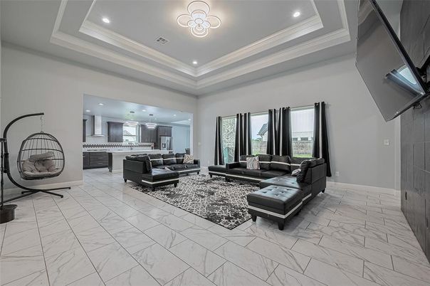 Interior, Living room, Marble, Recessed Lighting