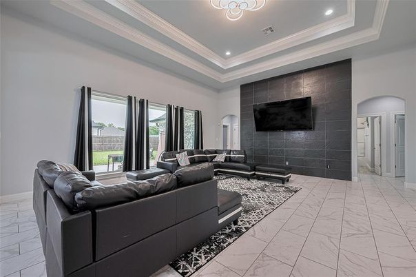 Interior, Living room, Marble, Recessed Lighting