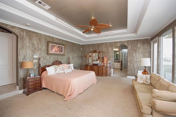 Bedroom, Interior, Recessed Lighting