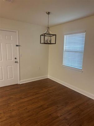 Empty room, Interior, Pendant Lights, Wood Texture Flooring