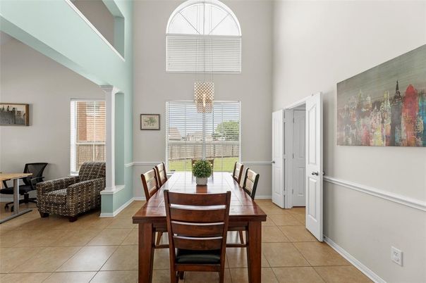 Dining room, Interior, Pendant Lights
