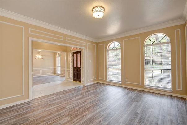 Empty room, Interior, Wood Texture Flooring