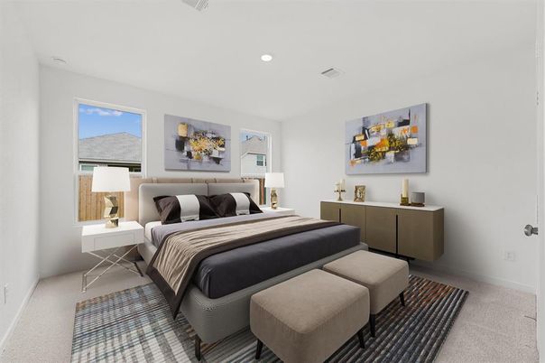 Bedroom, Interior, Recessed Lighting