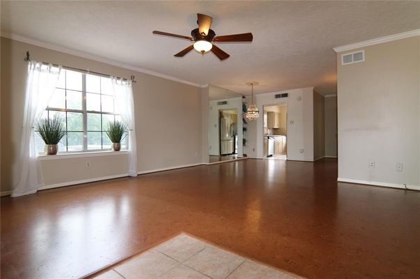 Chandelier, Empty room, Interior, Wood Texture Flooring
