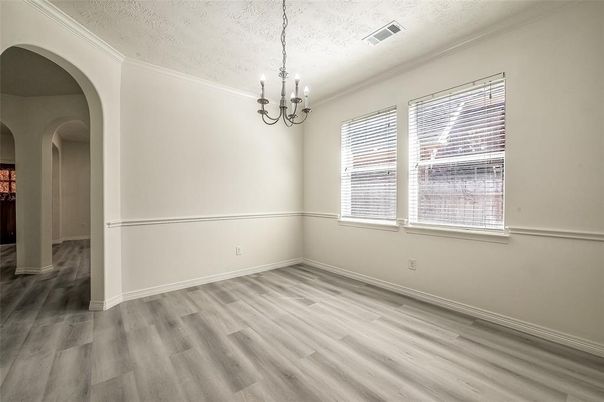Chandelier, Empty room, Interior, Wood Texture Flooring