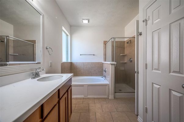 Bathroom, Dual Sink Vanities, Glass Shower, Interior