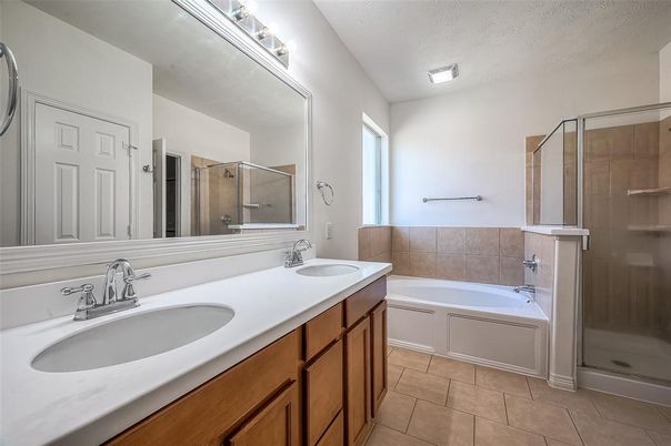 Bathroom, Dual Sink Vanities, Glass Shower, Interior