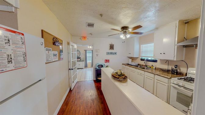 Interior, Kitchen, Wood Texture Flooring