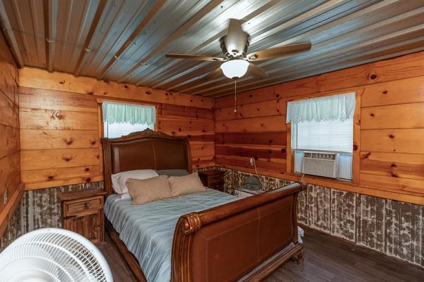 Bedroom, Interior, Wood Texture Flooring, Wooden Walls