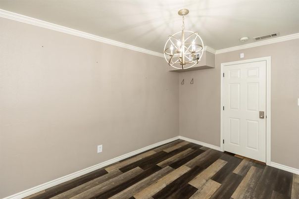 Chandelier, Empty room, Interior, Wood Texture Flooring