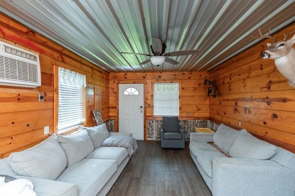 Interior, Living room, Wood Texture Flooring, Wooden Walls