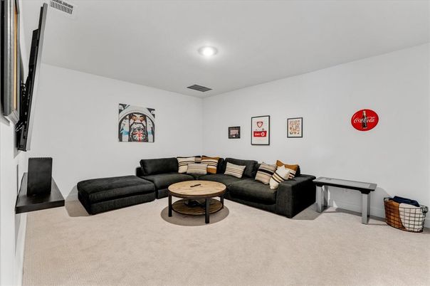 Interior, Living room, Recessed Lighting