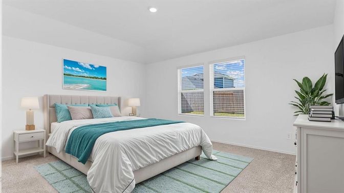 Bedroom, Interior, Recessed Lighting