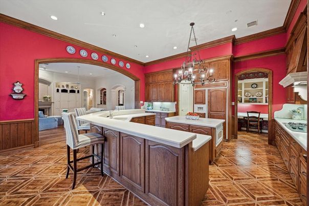 Chandelier, Interior, Kitchen, Recessed Lighting