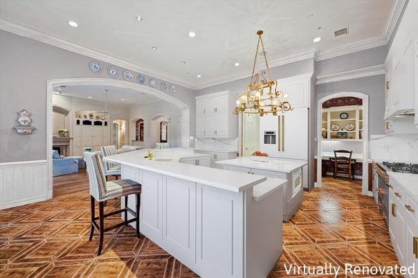 Chandelier, Dining room, Interior, Kitchen, Pendant Lights, Recessed Lighting, Wood Texture Flooring