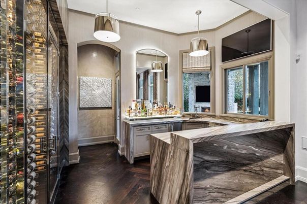 Interior, Pendant Lights, Wine Storage, Wood Texture Flooring