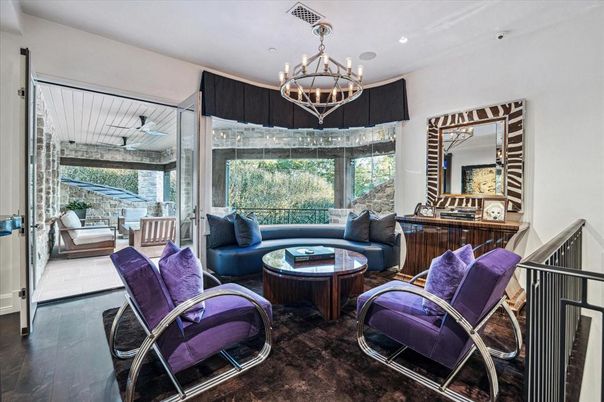 Chandelier, Interior, Living room, Recessed Lighting, Wood Texture Flooring