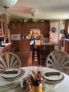 Interior, Kitchen, Wood Texture Flooring