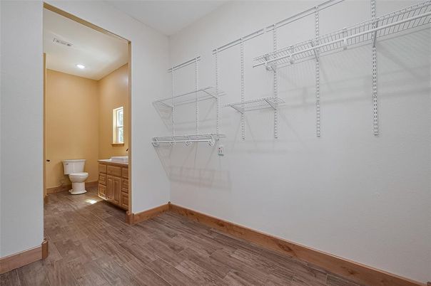 Bathroom, Interior, Recessed Lighting, Wood Texture Flooring