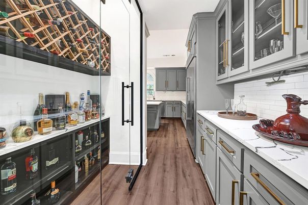 Interior, Kitchen, Wood Texture Flooring