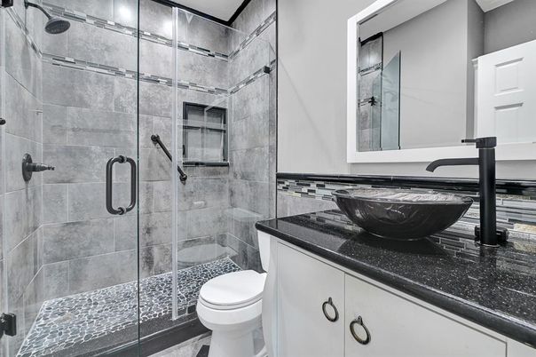 Bathroom, Glass Shower, Interior