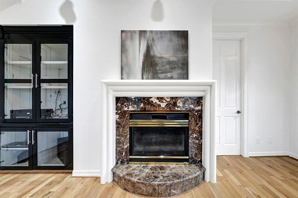 Fireplace, Interior, Wood Texture Flooring