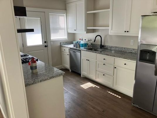 Interior, Kitchen, Wood Texture Flooring